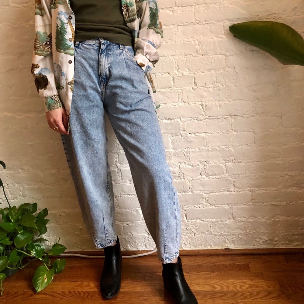 Acid Wash Mom Jeans